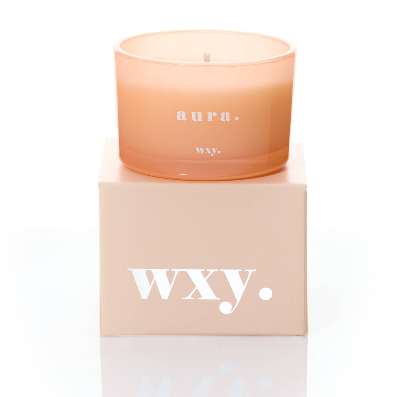 WXY. Aura 3oz Candle - White Woods + Amber