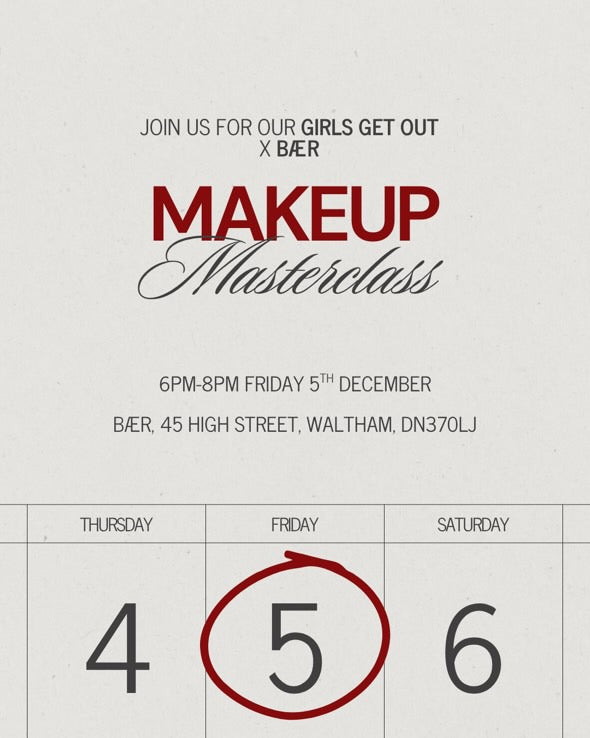 GIRLS GET OUT GRIMSBY MAKEUP MASTERCLASS - 5th December 2025