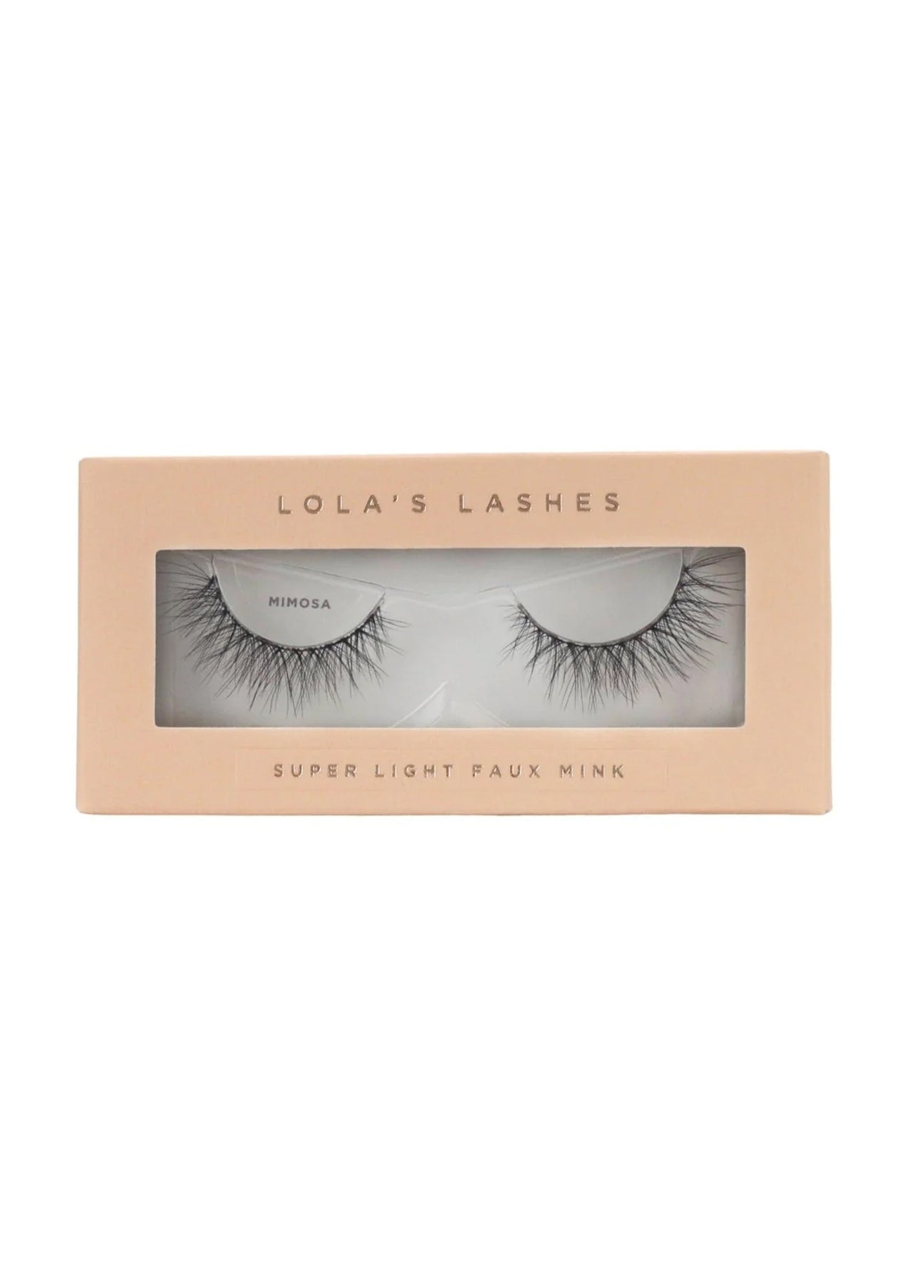 LOLA'S LASHES Mimosa Faux Mink Clear Band Strip Lashes